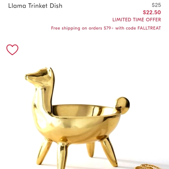West Elm Other - NWT West Elm llama trinket dish